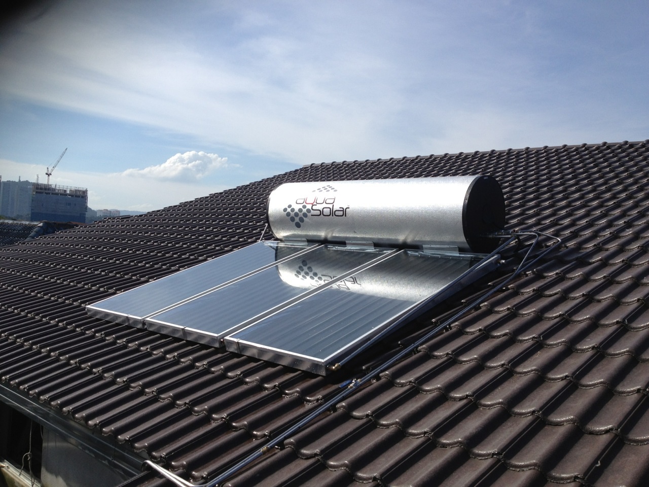 flat solar water heater